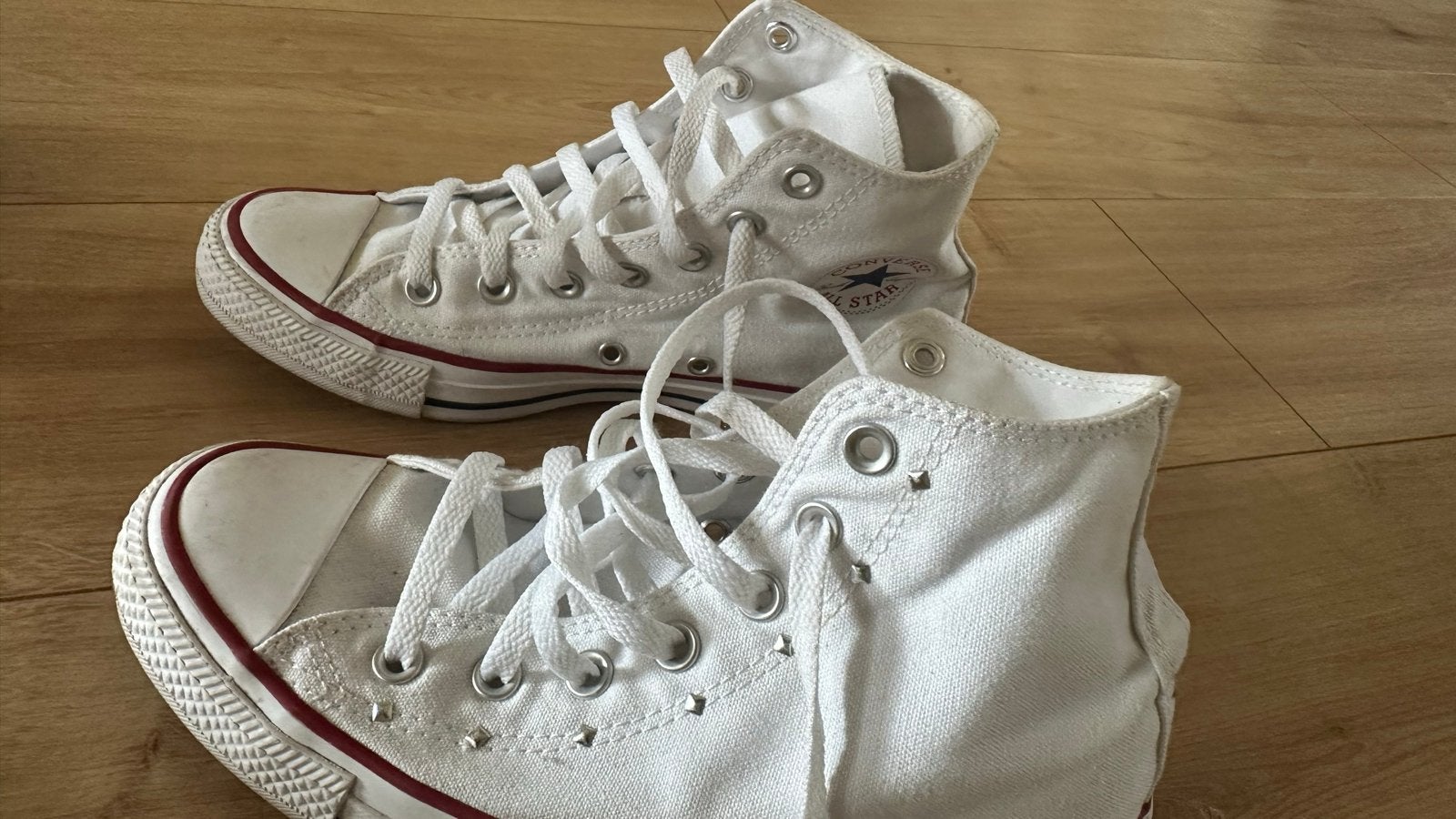 Witte Converse All Stars maat 38, Ophalen of Verzenden, Gedragen, Wit, Sneakers of Gympen