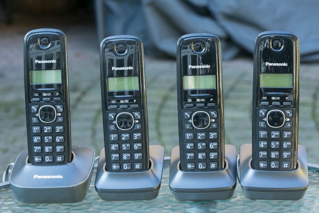 Panasonic vaste telefoons, Telecommunicatie, Ophalen of Verzenden, Zo goed als nieuw, 4 handsets of meer, Stralingsarm
