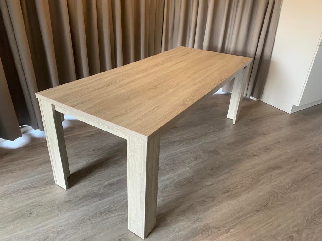 Mooie eettafel 200x90cm, Huis en Inrichting, Tafels | Eettafels, Ophalen, Gebruikt, 50 tot 100 cm, Vijf personen of meer