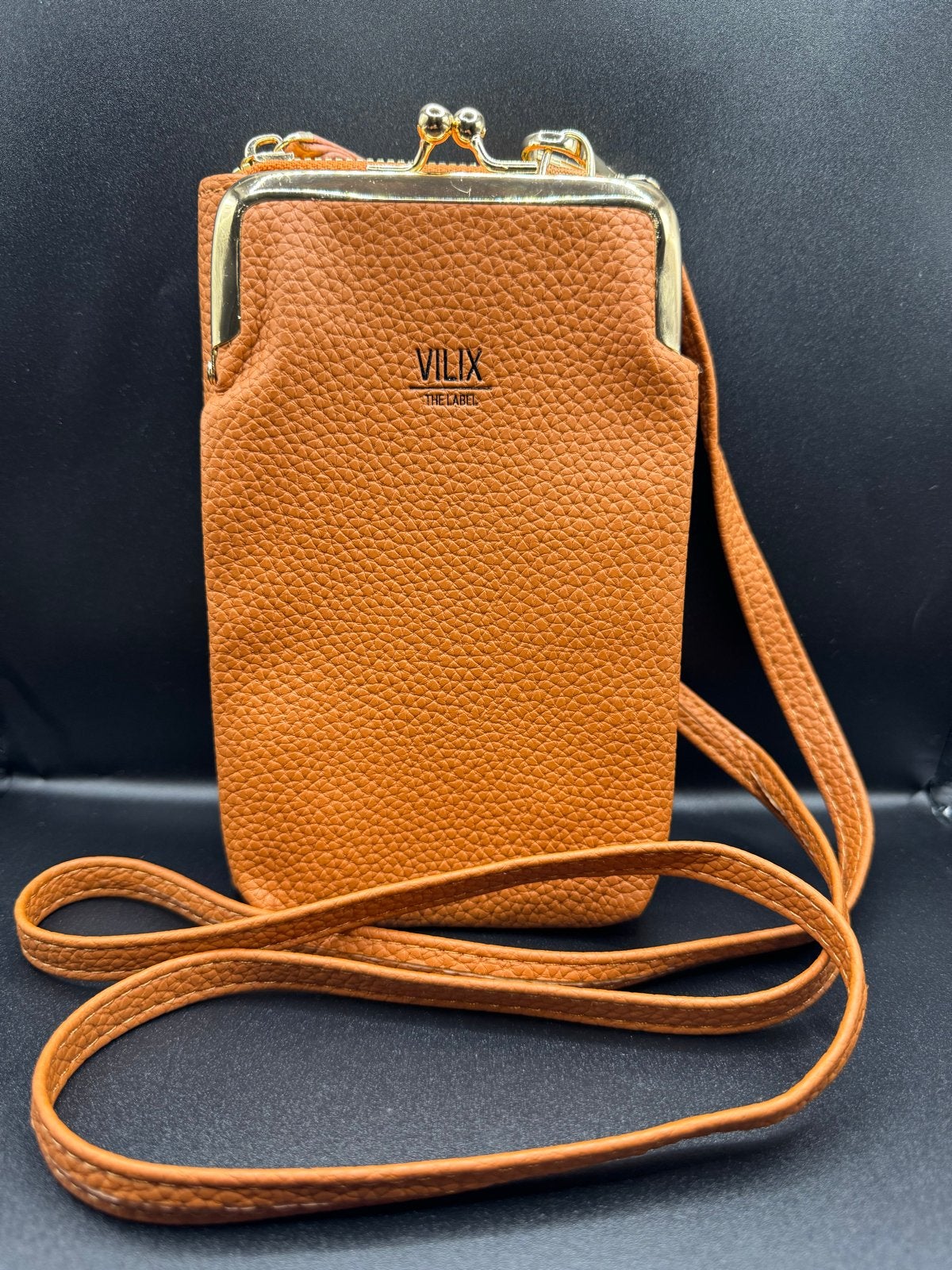 Vilix Philou Telefoonhoesje V1 - Bruin Schoudertasje, Verzenden, Nieuw, Hoesje of Tasje