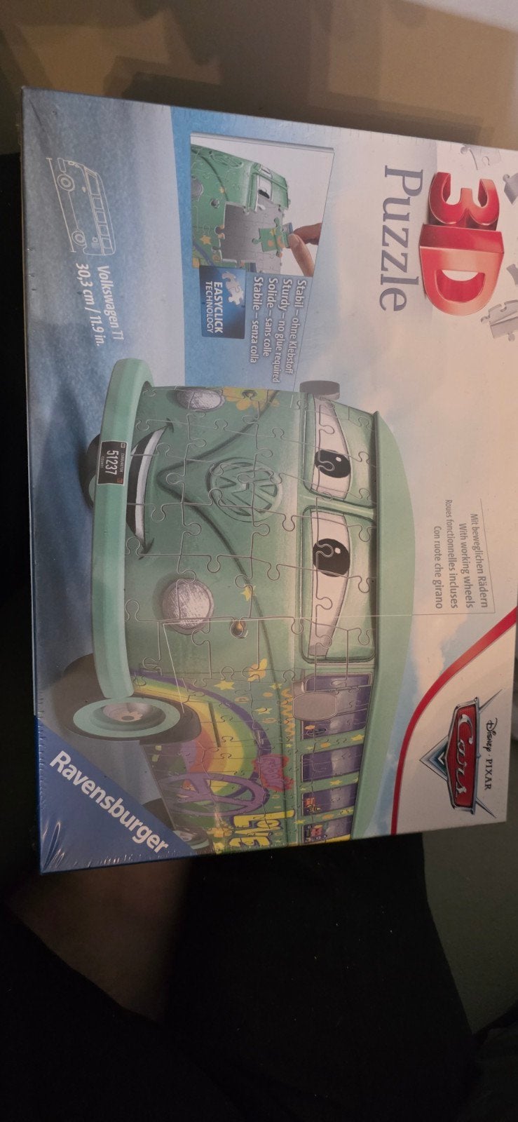 Ravensburger 3D Puzzle Volkswagen T1 Cars - Nieuw in seal, Ophalen of Verzenden, Nieuw, 6 jaar of ouder