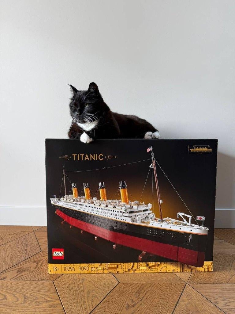 LEGO Titanic 10294 — doos & instructies, zo goed als nieuw, Ophalen, Compleet, Lego, Zo goed als nieuw