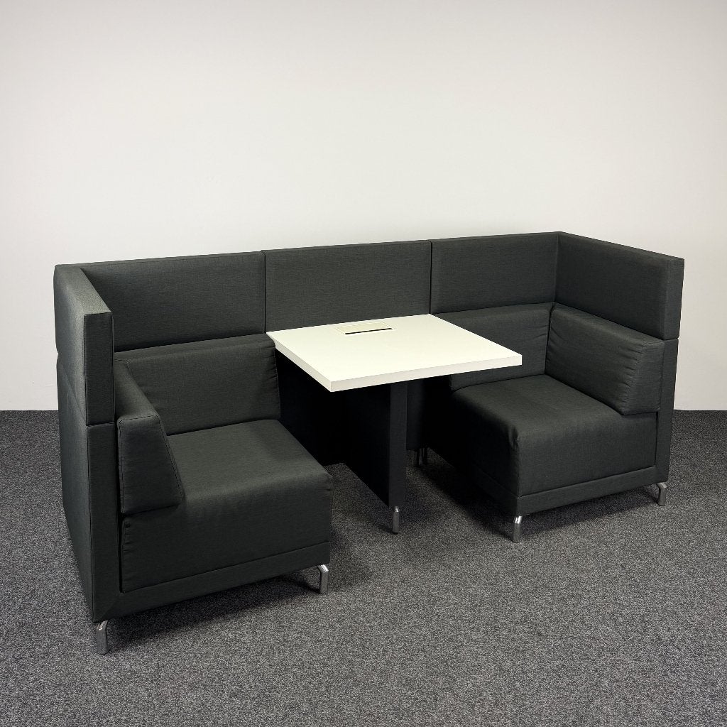 Markant Workways 2-Zitsbank met Tussentafel | 26256, Ophalen, Gebruikt, 75 tot 100 cm, Stof