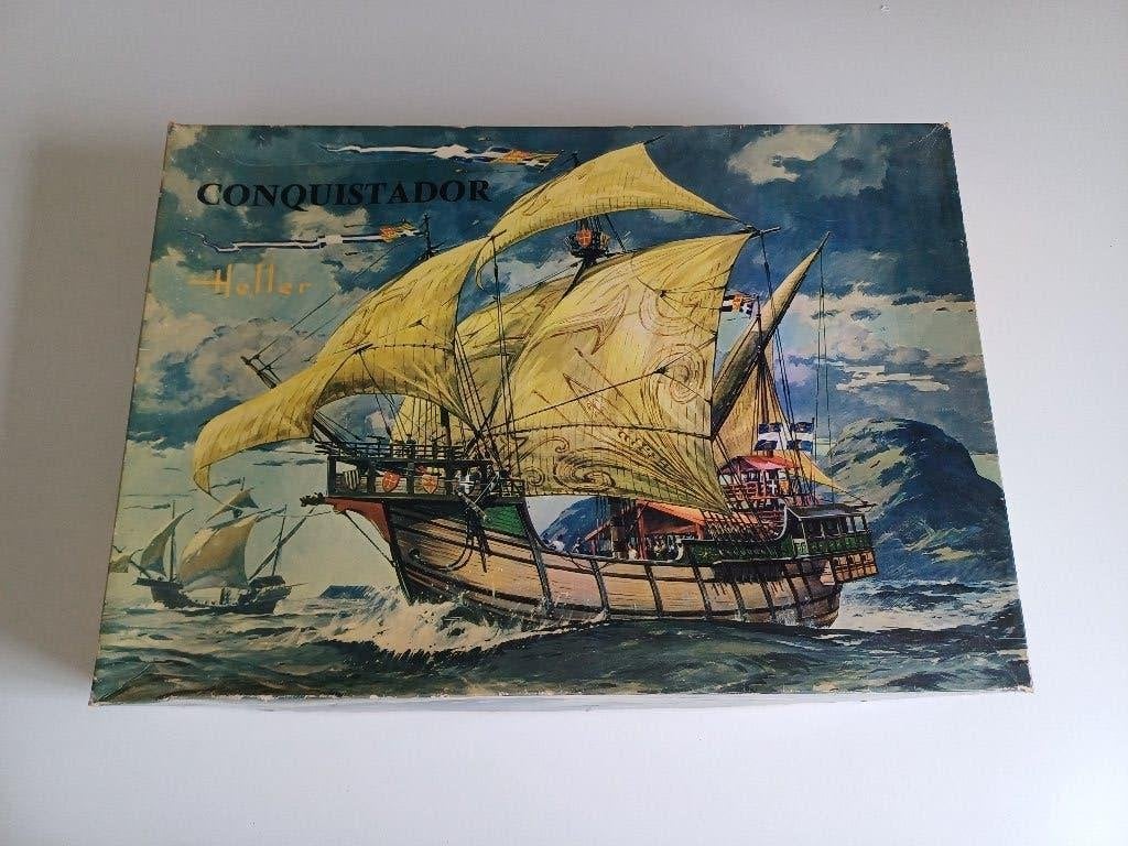 Vintage Model ship Heller Conquistador Ref L875  1971, Ophalen of Verzenden, Nieuw, Heller