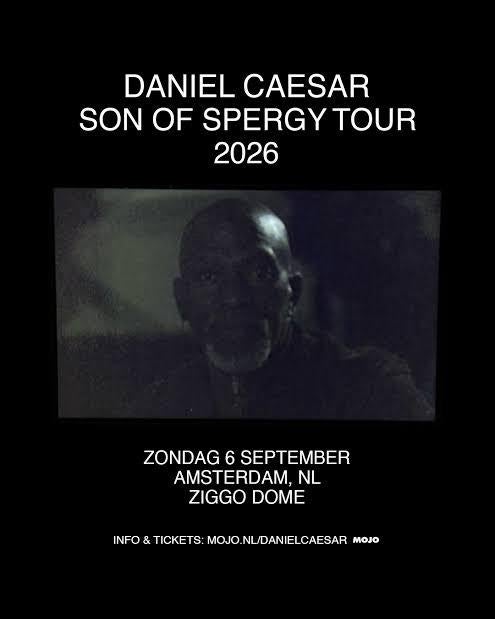 DANIEL CAESAR - staanplaatsen - Ziggo Dome 6 september 2026, Tickets en Kaartjes, Concerten | Pop