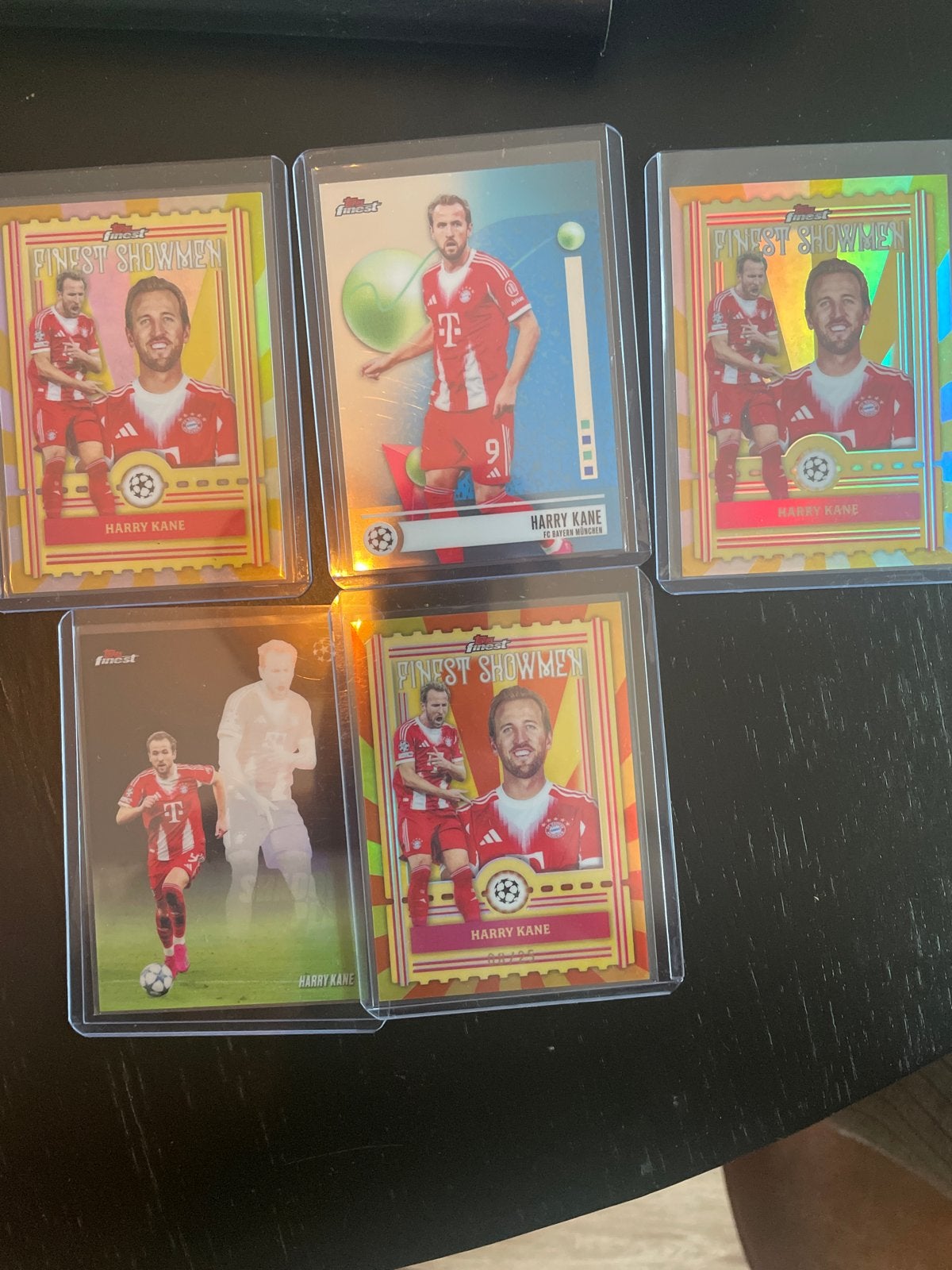 Harry Kane Topps Finest Showmen Kaarten - Bayern München, Ophalen of Verzenden, Zo goed als nieuw, Buitenlandse clubs, Spelerskaart