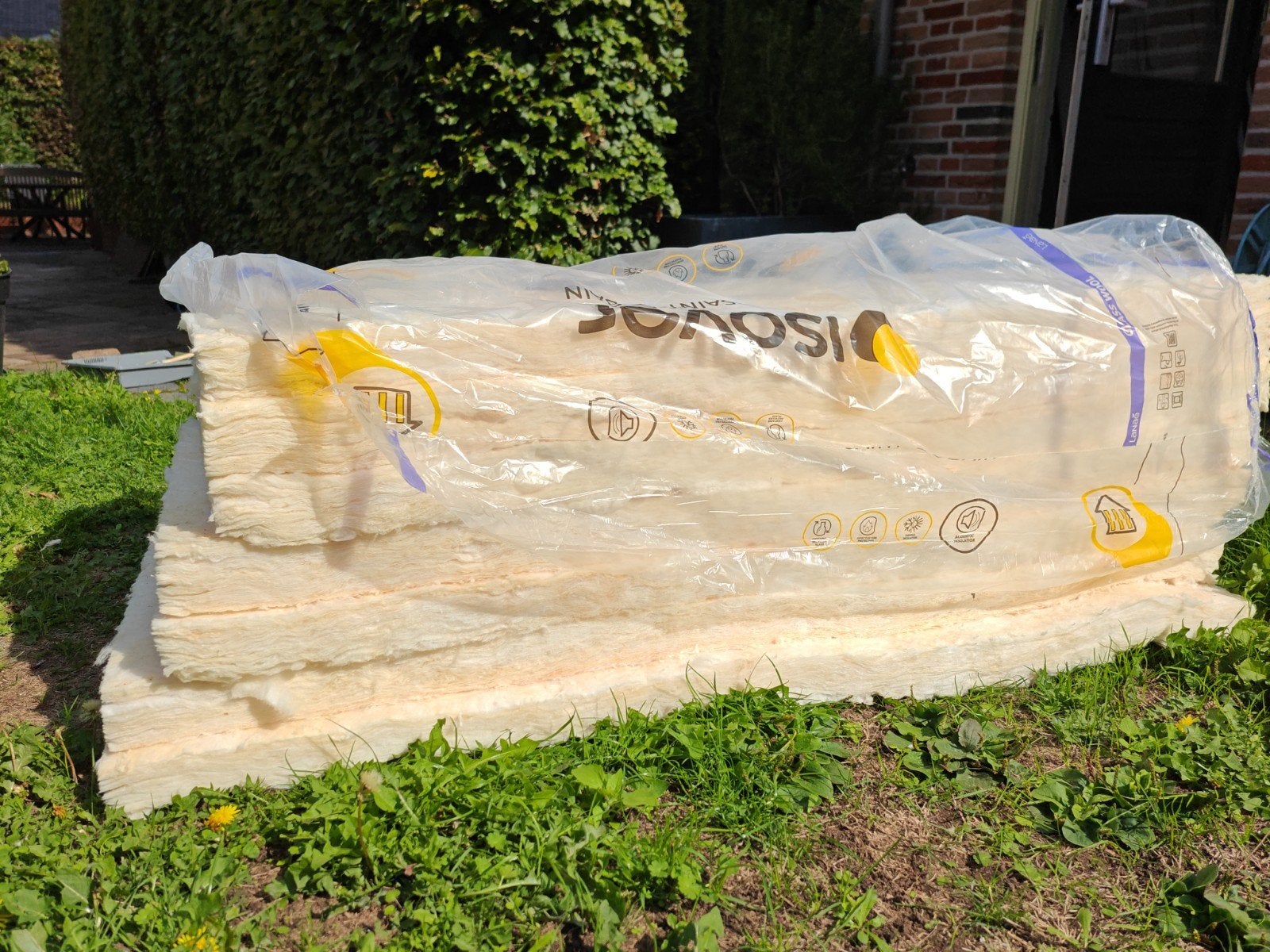 ISOVER Saint-Gobain Glaswol Isolatie - Nieuw restant, Ophalen, Nieuw, 15 m² of meer, Glaswol