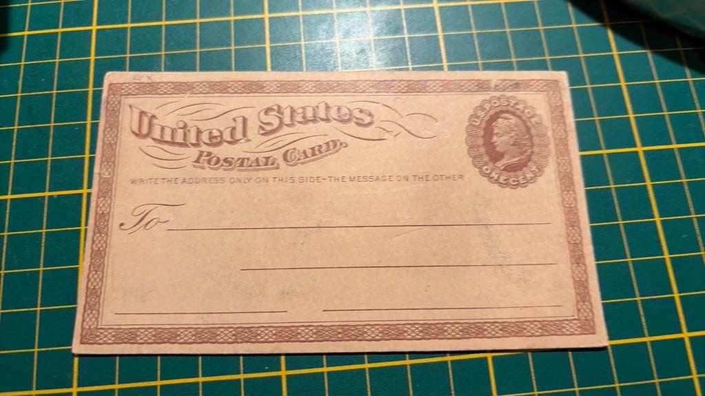 Zeldzame Oude briefkaart USA Amerika 1873, Verzamelen, Ansichtkaarten | Buitenland, Verzenden, 1940 tot 1960, Buiten Europa
