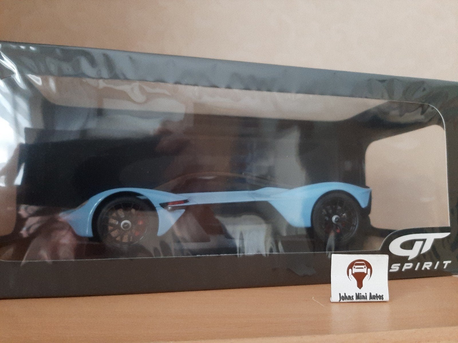 Aston Martin Valkyrie 2023 Pearl Light Blue - GT Spirit 1:18, Overige merken, Auto, Nieuw, Ophalen of Verzenden