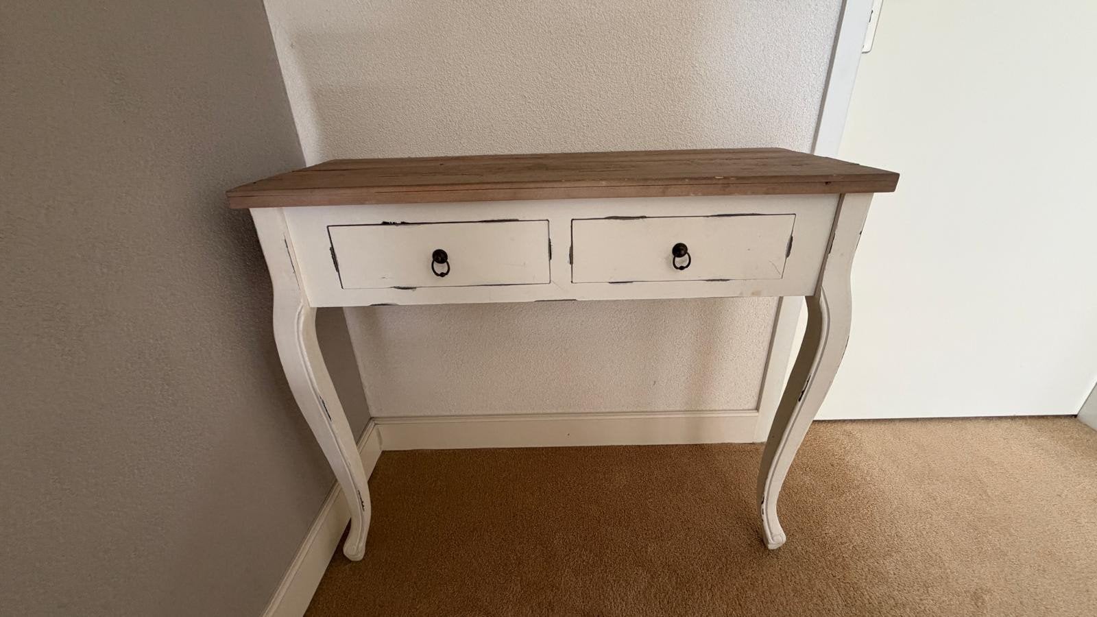 Wandtafel brocante sidetable, Ophalen of Verzenden, Gebruikt, 50 tot 100 cm, Minder dan 100 cm