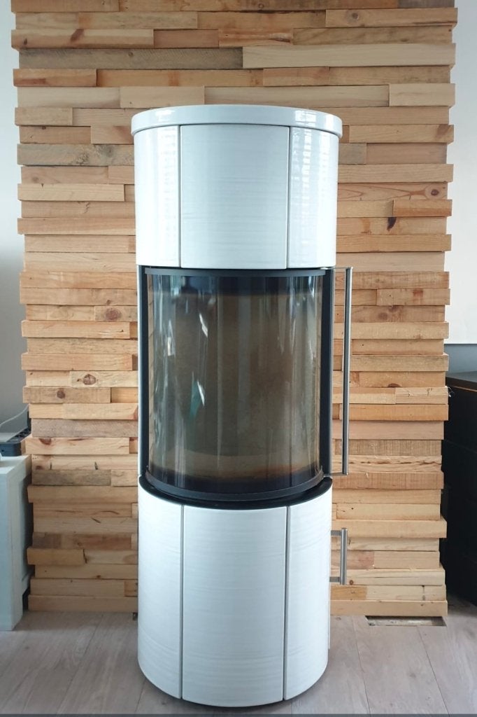 Knoppe Nexus Midi Design Houtkachel, Ophalen, Houtkachel, Zo goed als nieuw, Vrijstaand
