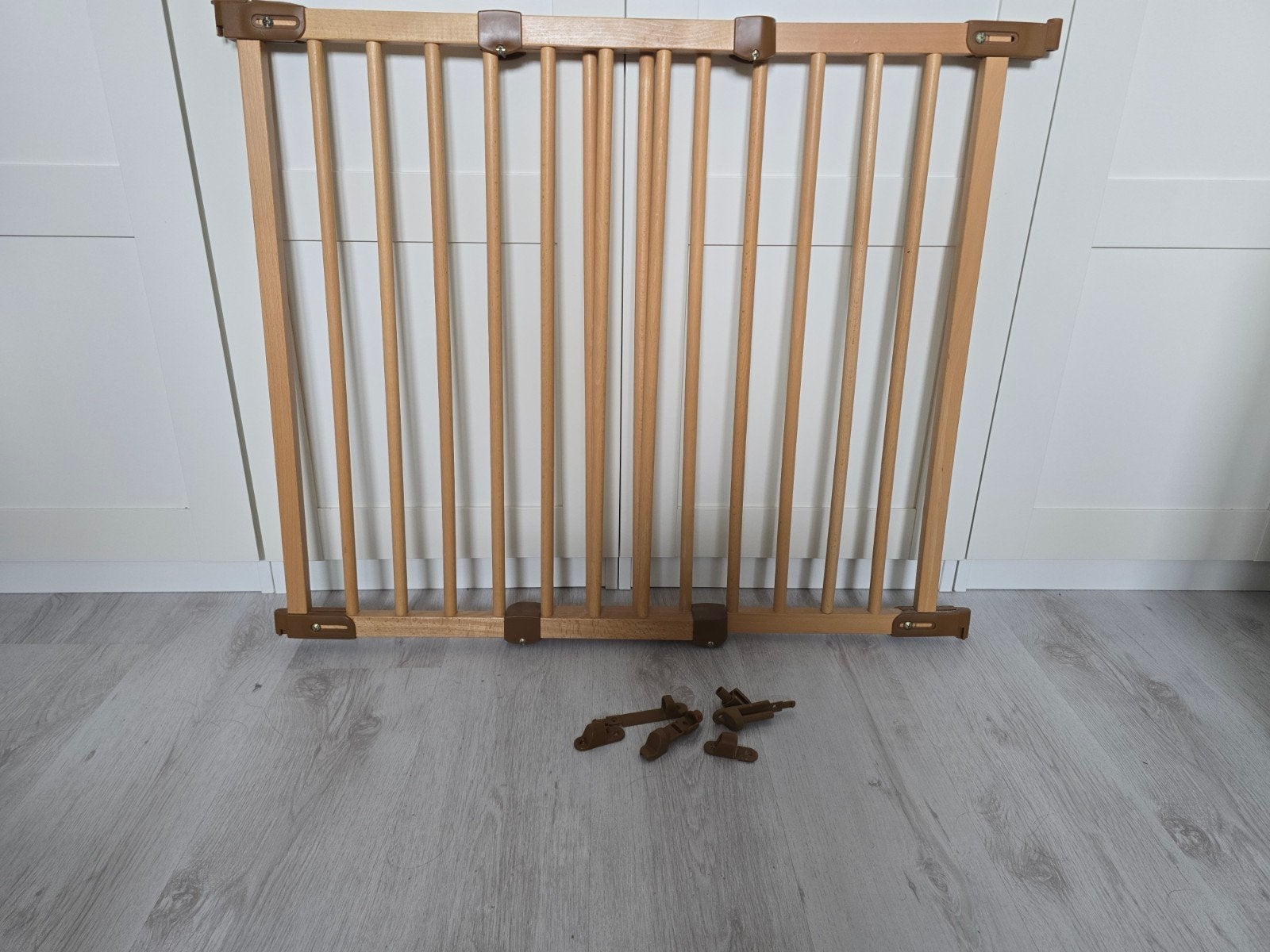 IKEA PATRULL Uitschuifbaar Veiligheidshekje Hout, Ophalen of Verzenden, Zo goed als nieuw