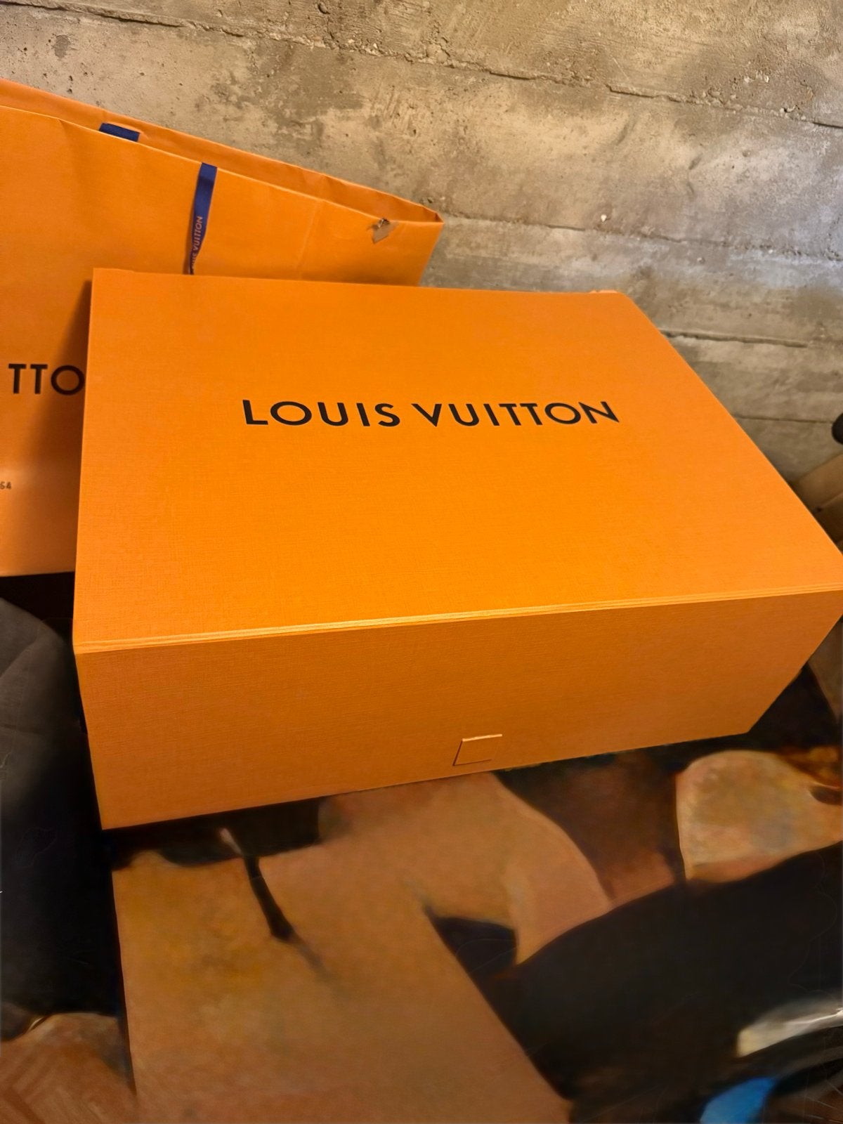 2 stuks Louis Vuitton doos en tas, Ophalen, Zo goed als nieuw, Oranje, Overige typen
