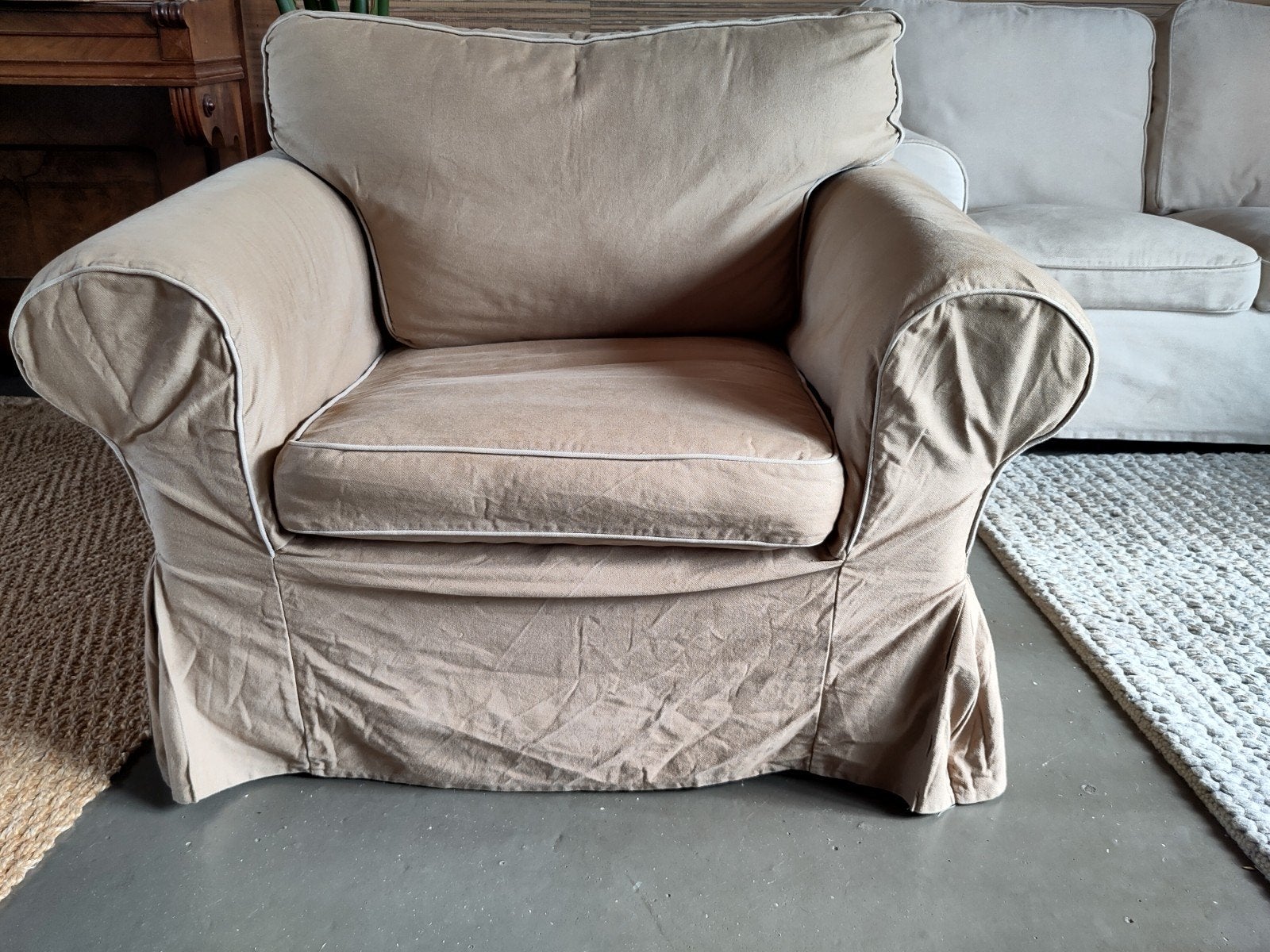 IKEA Ektorp fauteuil, Eenpersoons, 75 tot 100 cm, Ophalen of Verzenden, Zo goed als nieuw