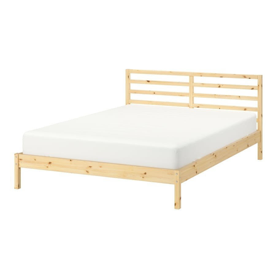 TARVA Bedframe, grenen, 160x200 cm, Huis en Inrichting, Scandinavisch, minimalistisch, Gebruikt, Beige, Tweepersoons