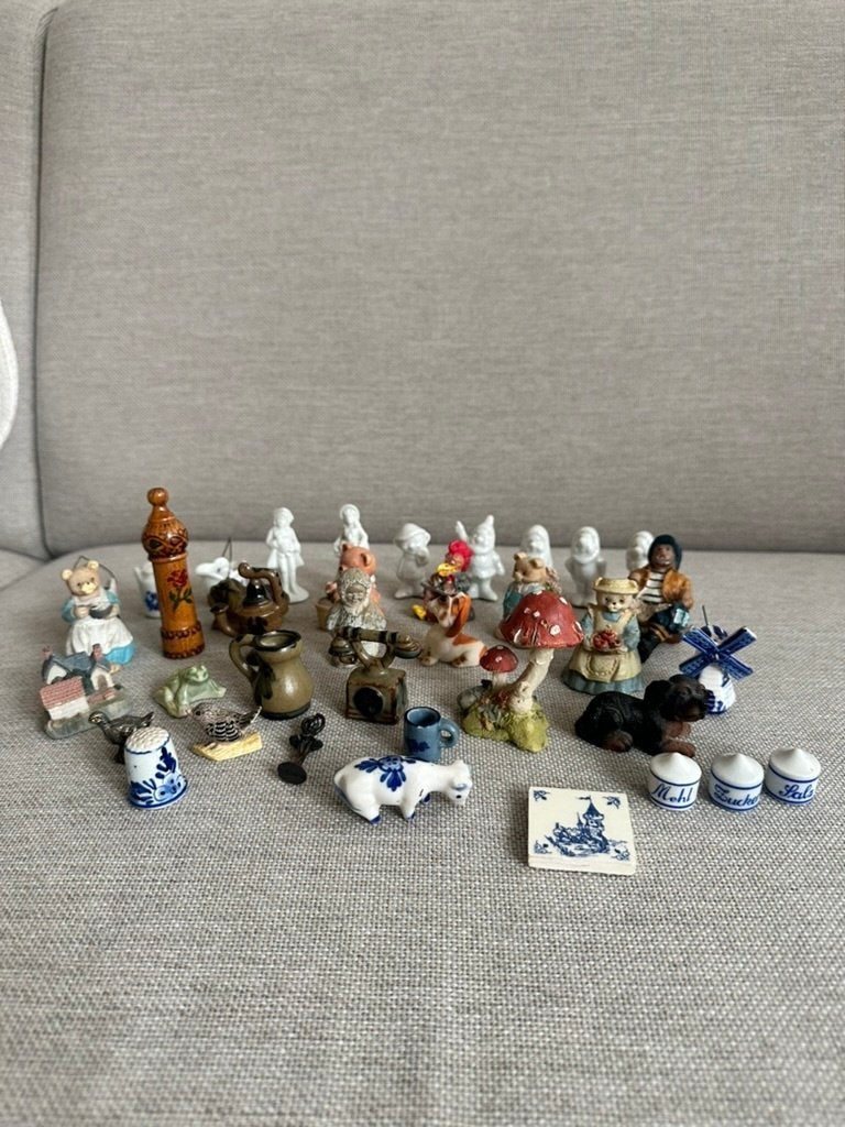 Grote Verzamelpartij Miniaturen (Delfts Blauw, Porselein), Verzenden, Zo goed als nieuw