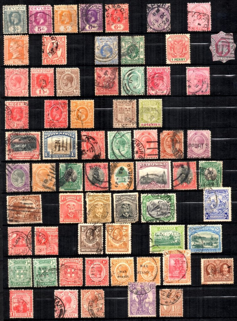 Oude zegels diverse Britse koloniën, Postzegels en Munten, Ophalen of Verzenden, Buitenland