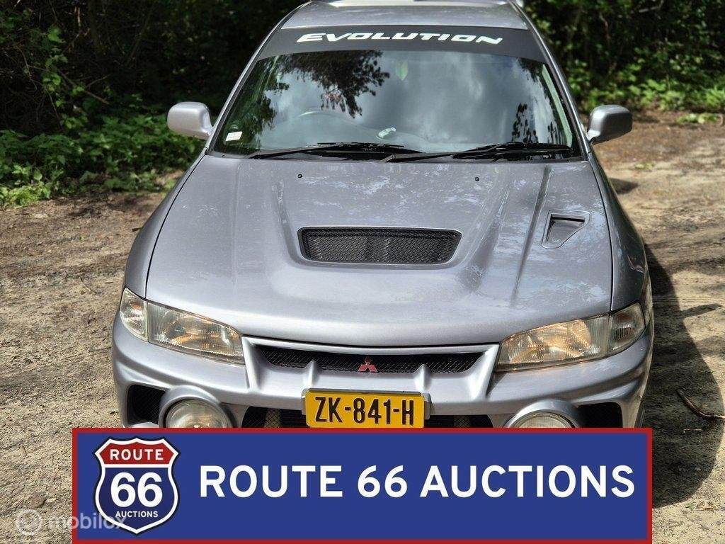 Mitsubishi Lancer Evolution IV GSR | 1996 | Route 66 Auction, Auto's, Oldtimers, Overige carrosserieën, Zwart, Bedrijf, Handgeschakeld