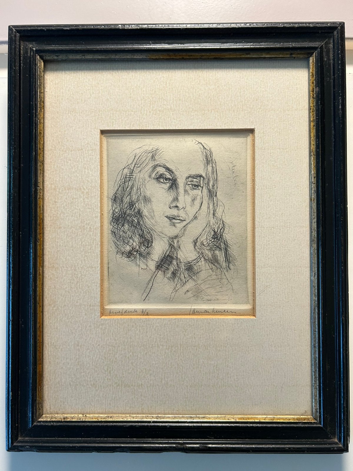 Jan van Keulen (1913-1994) – Proefdruk 3/3 (Originele ets), Antiek en Kunst, Kunst | Etsen en Gravures, Portret, Ophalen of Verzenden