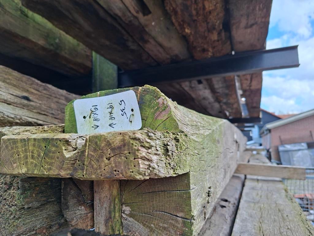 Grote eiken gebintbalken uit sloop, Ophalen, Nieuw