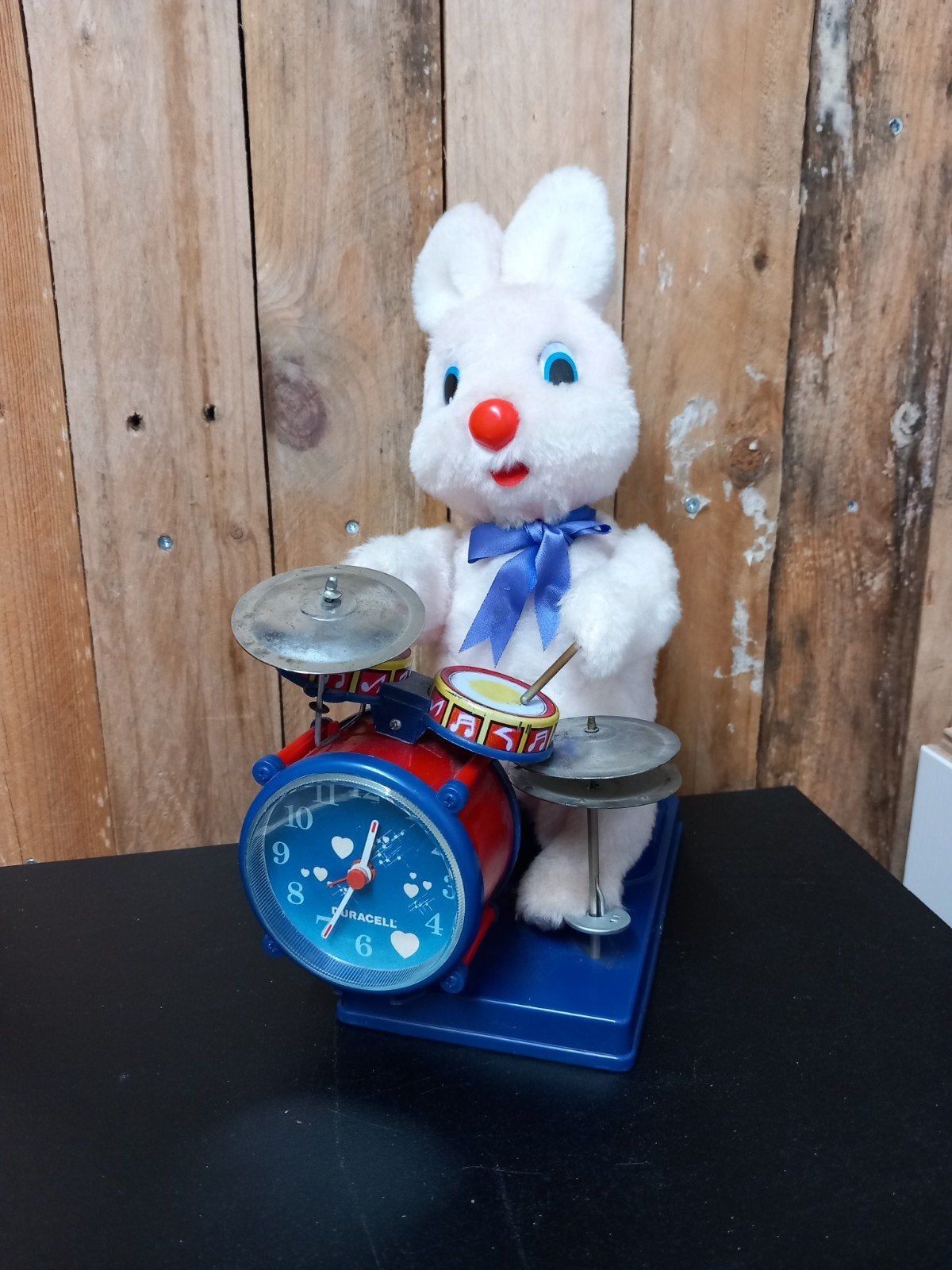 Vintage Duracell Konijn met Klok - Mechanisme werkt, Ophalen of Verzenden