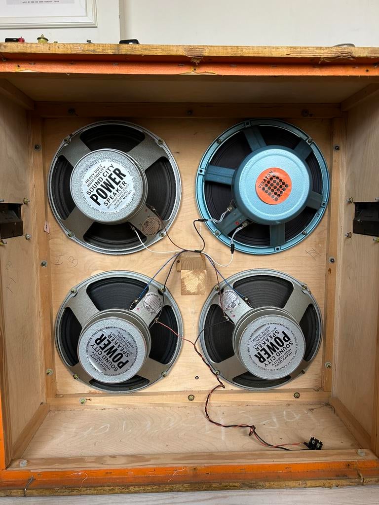 60’s Sound City - Dallas Arbiter + Visaton speakers, Audio, Tv en Foto, Luidsprekers, Gebruikt, Center speaker, Minder dan 60 watt