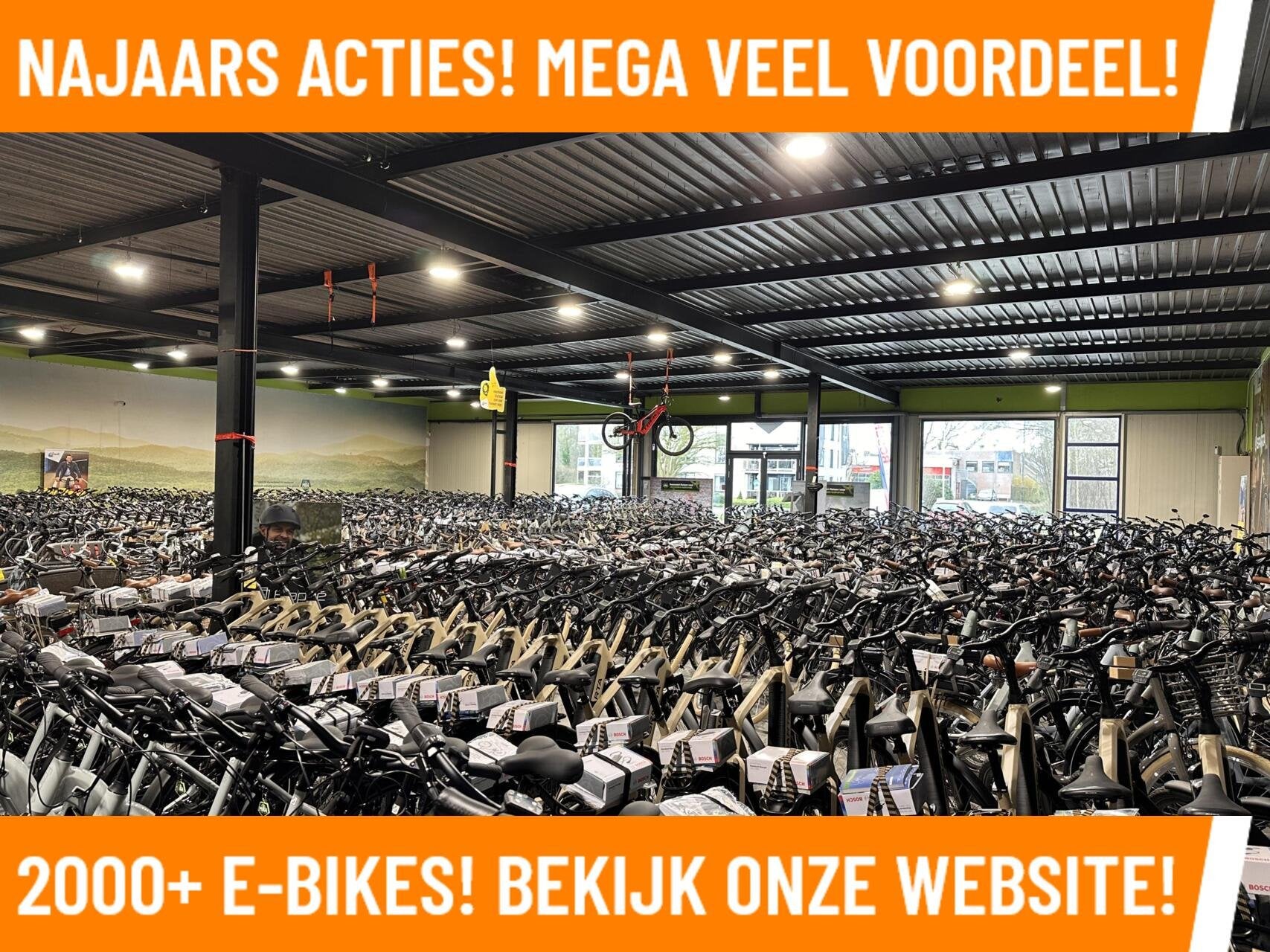 GROOTSTE FIETSEN ZAAK NOORD NEDERLAND MAGAZIJN OPRUIMING!, Zo goed als nieuw, 50 km per accu of meer, Sparta