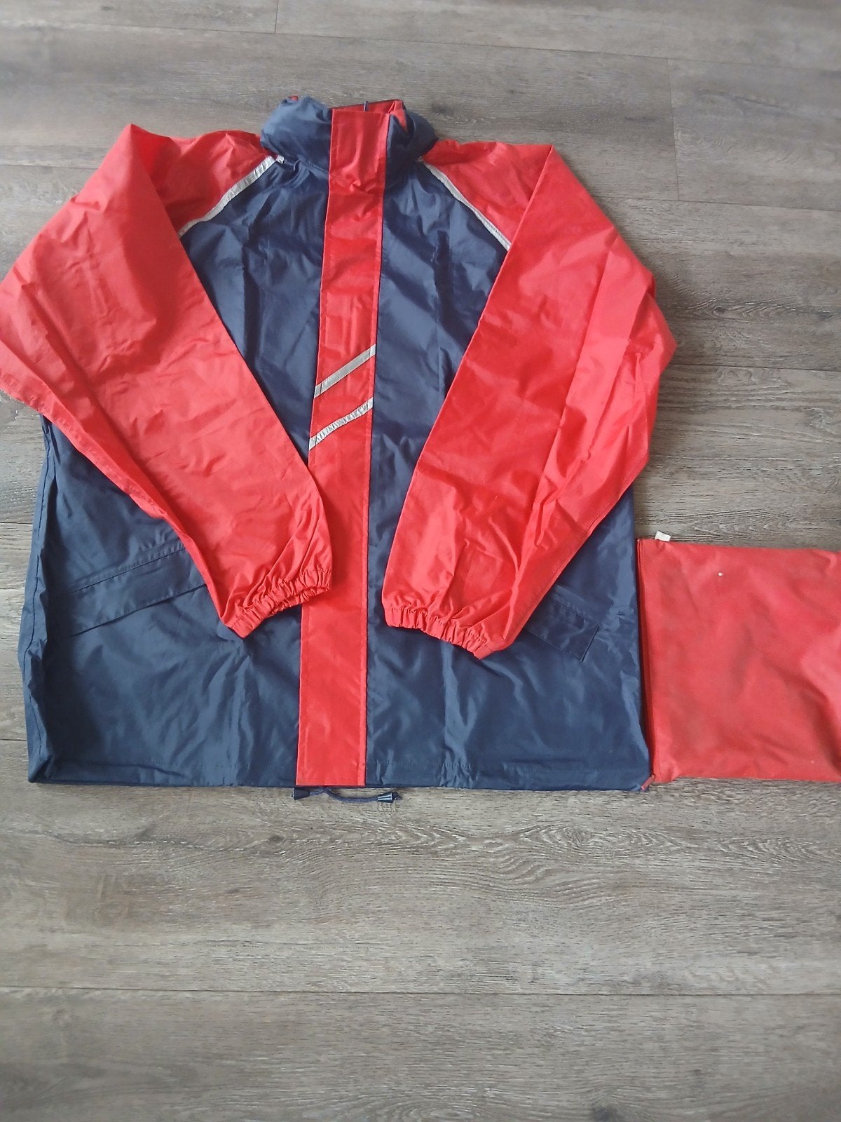 regenjack maat L heren met capuchon., Ophalen of Verzenden, Zo goed als nieuw, Regenjas