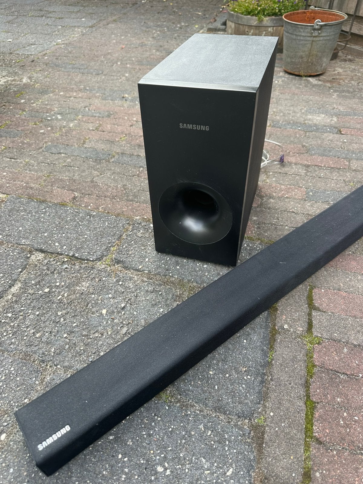 Samsung Soundbar HW-K335 met Subwoofer, Ophalen, Met externe subwoofer, Zo goed als nieuw
