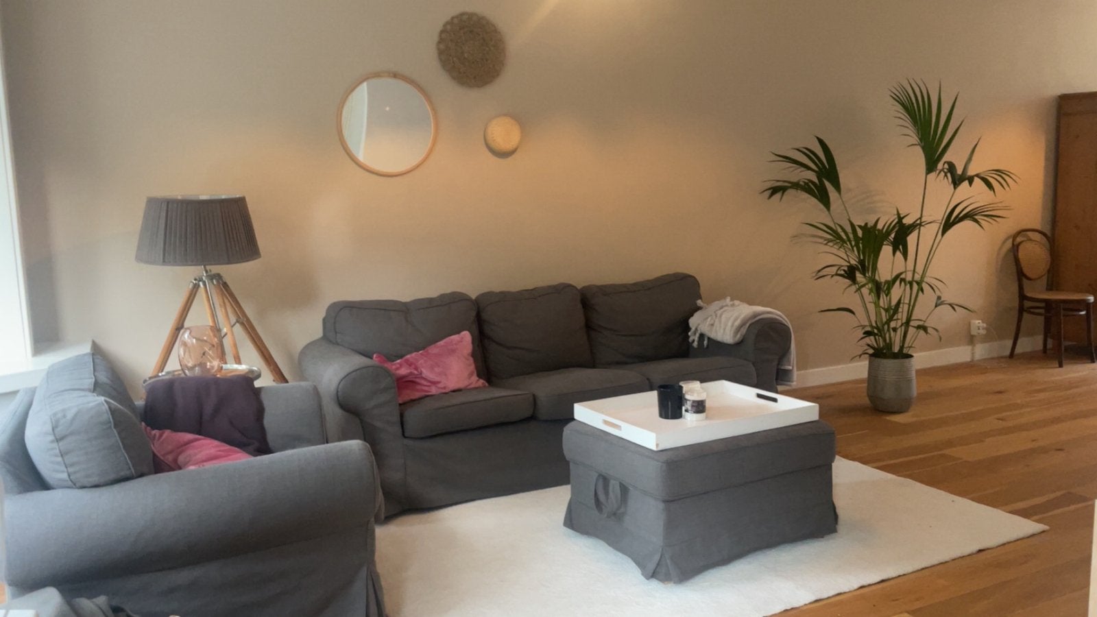 IKEA Ektorp 3-sits met 2 kleuren hoezen, Ophalen, Gebruikt, Driepersoons, 75 tot 100 cm