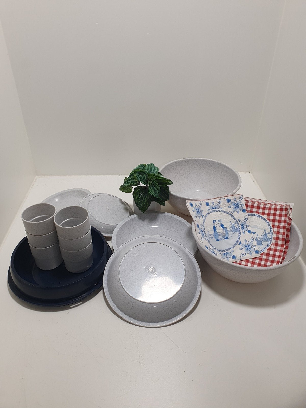 Vintage Curver picknickset bal, Gebruikt, Curver, ., Ophalen of Verzenden