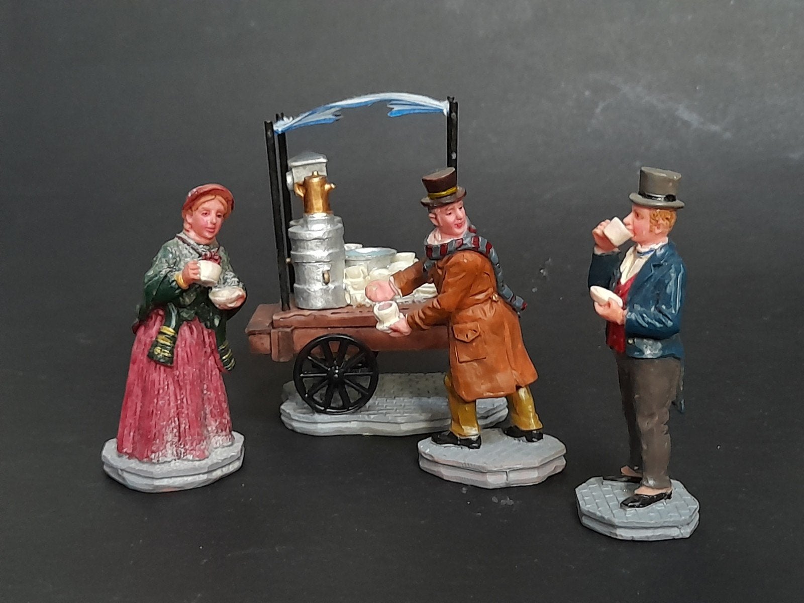 lemax kerst figuren set d39 kerstdorp kersthuisjes, Verzenden