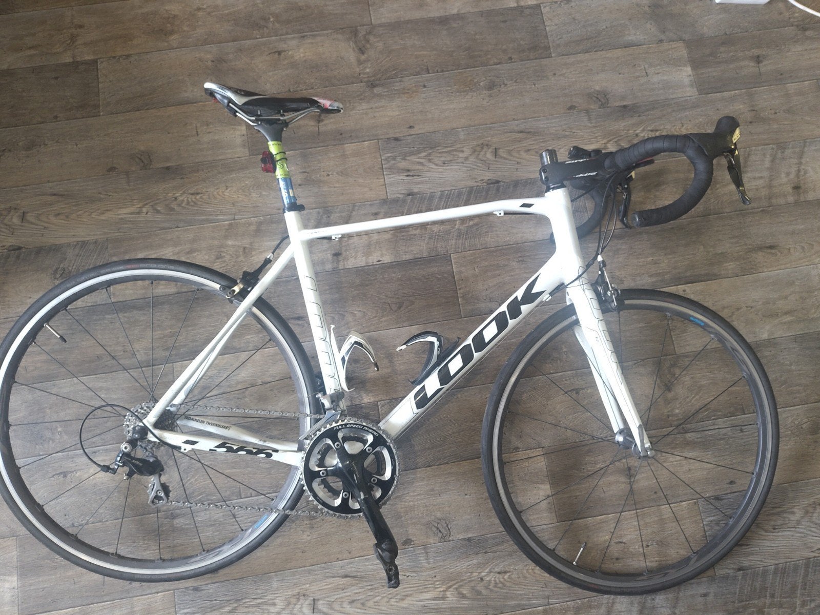 Witte Look 566, Fietsen en Brommers, Fietsen | Racefietsen, Carbon, Zo goed als nieuw, 57 tot 61 cm, Meer dan 20 versnellingen