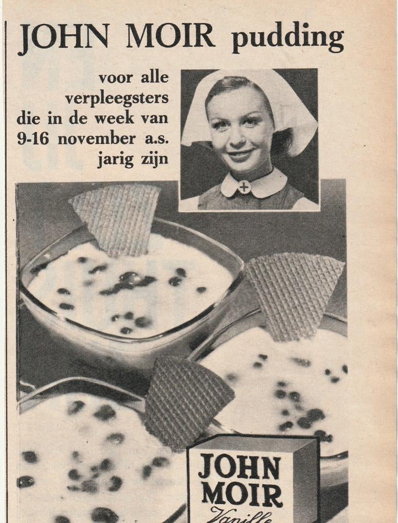 Retro reclame 1963 John Moir zuivel 9-16 november jarig, Verzenden, Overige typen