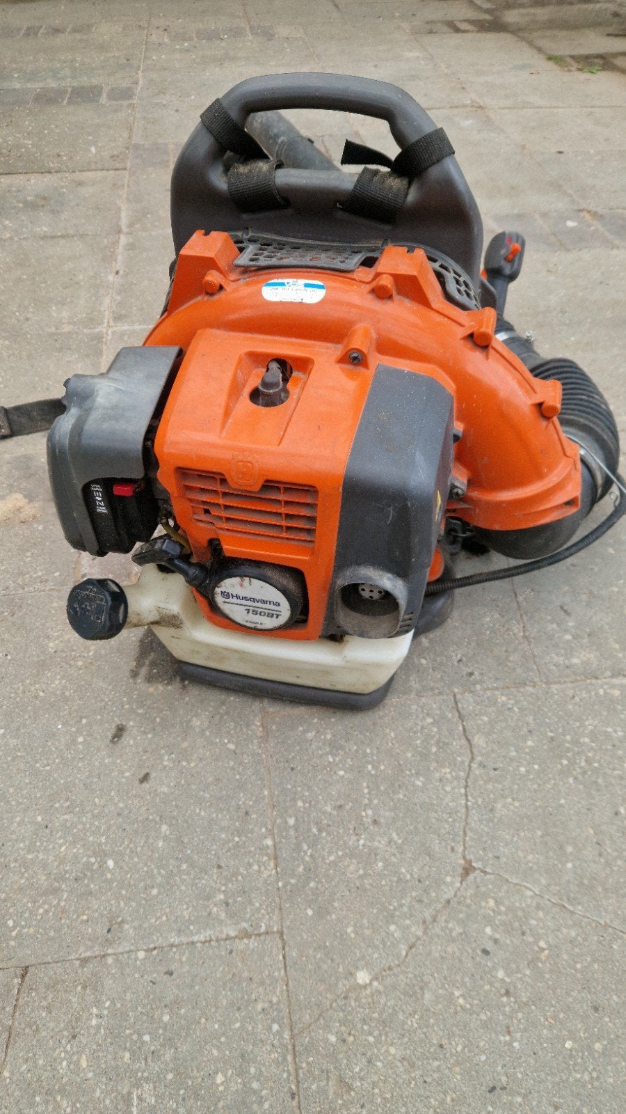 Husqvarna 150BT Bladblazer - Ruggedragen Benzine/aspen, Ophalen, Benzine, Gebruikt, Ruggedragen