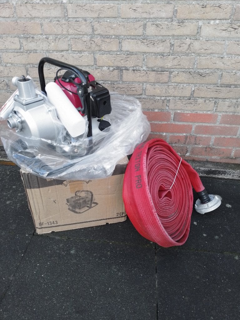 waterpomp 15m3 benzine pomp bouwpomp + 20mtr slang pompset, Tuin en Terras, Ophalen, Nieuw, Handmatig, Overige typen