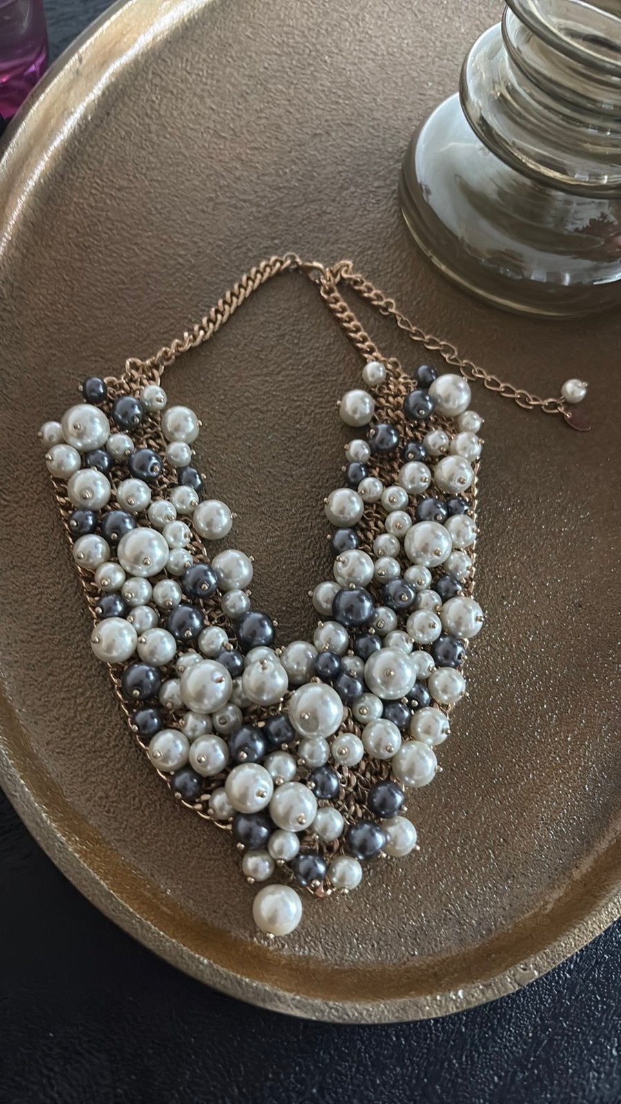 Parel ketting zara, Ophalen of Verzenden, Zo goed als nieuw, Wit, Overige materialen