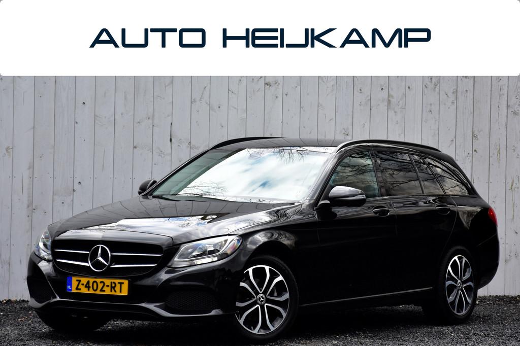 Mercedes-Benz C-klasse Estate 160 Premium | Leer | Camera |, Auto's, Mercedes-Benz, Gebruikt, 4 cilinders, 129 pk, Zwart