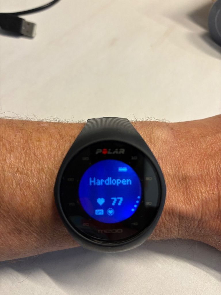 Polar M200 sportwatch, Gebruikt, Zwart, Afstand, Android