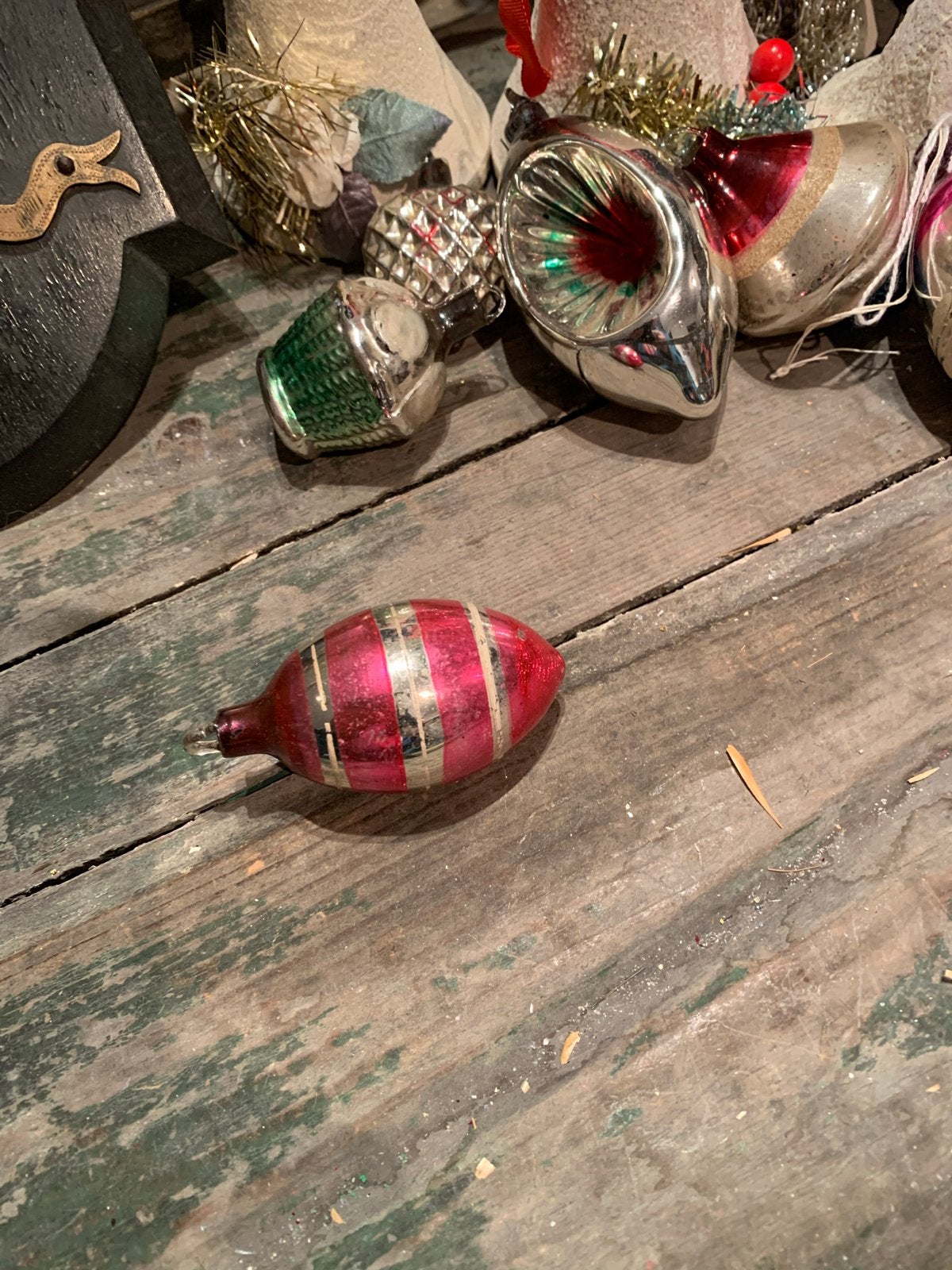 Ajeko kerstbal ajeko glazen oogje, Gebruikt, T, Ophalen of Verzenden, N