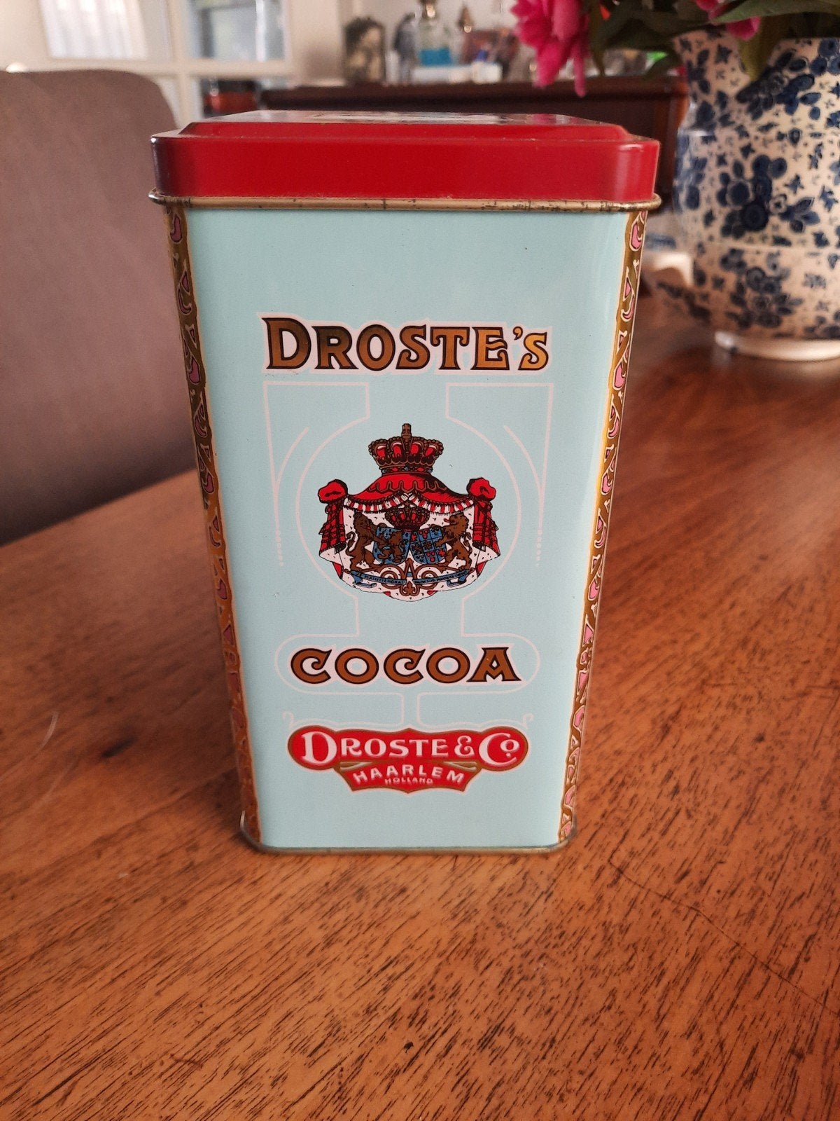 Droste cocoa blik, deze zie je niet veel., Ophalen of Verzenden, Overige, Droste