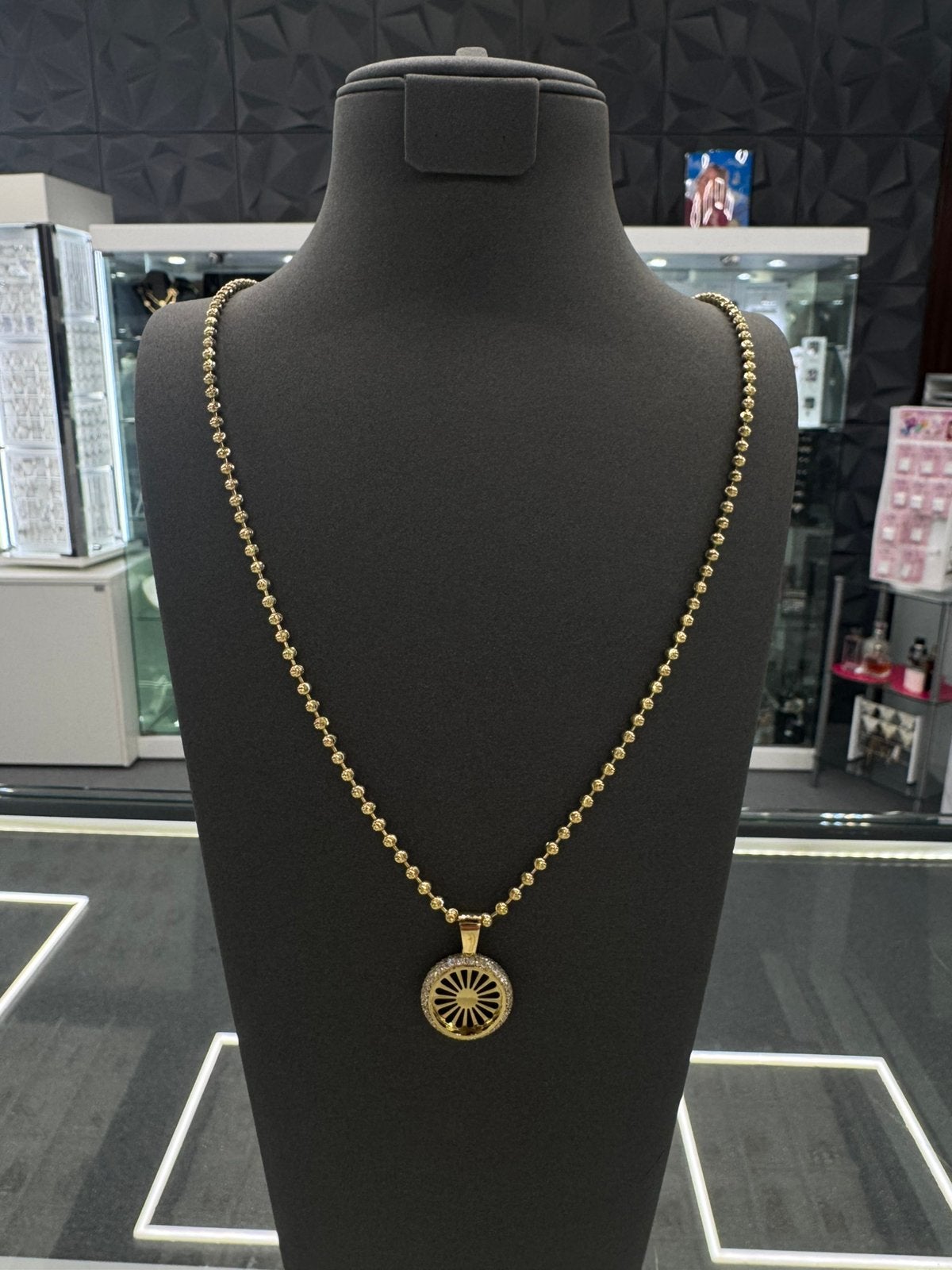 14K Goud - Gouden Ketting + Hanger - 14Karaat - Nieuw, Sieraden, Tassen en Uiterlijk, Kettingen, Ophalen of Verzenden, Nieuw, Goud