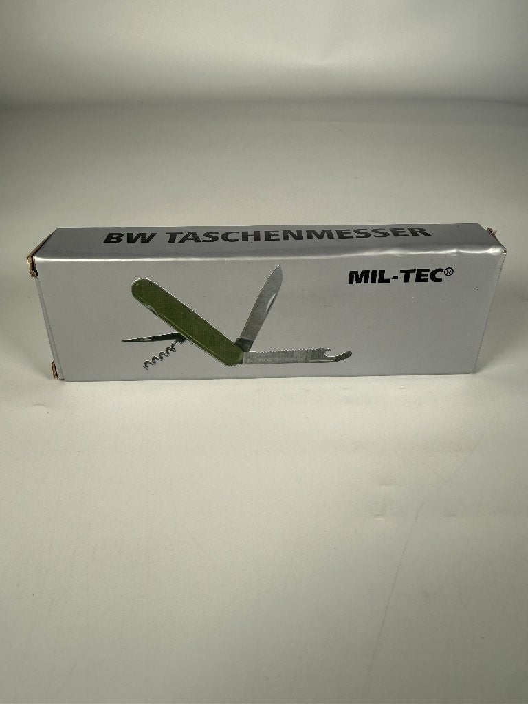 Mil-Tec BW Taschenmesser German Pocket Knife – Olive Green, Verzenden, Zo goed als nieuw