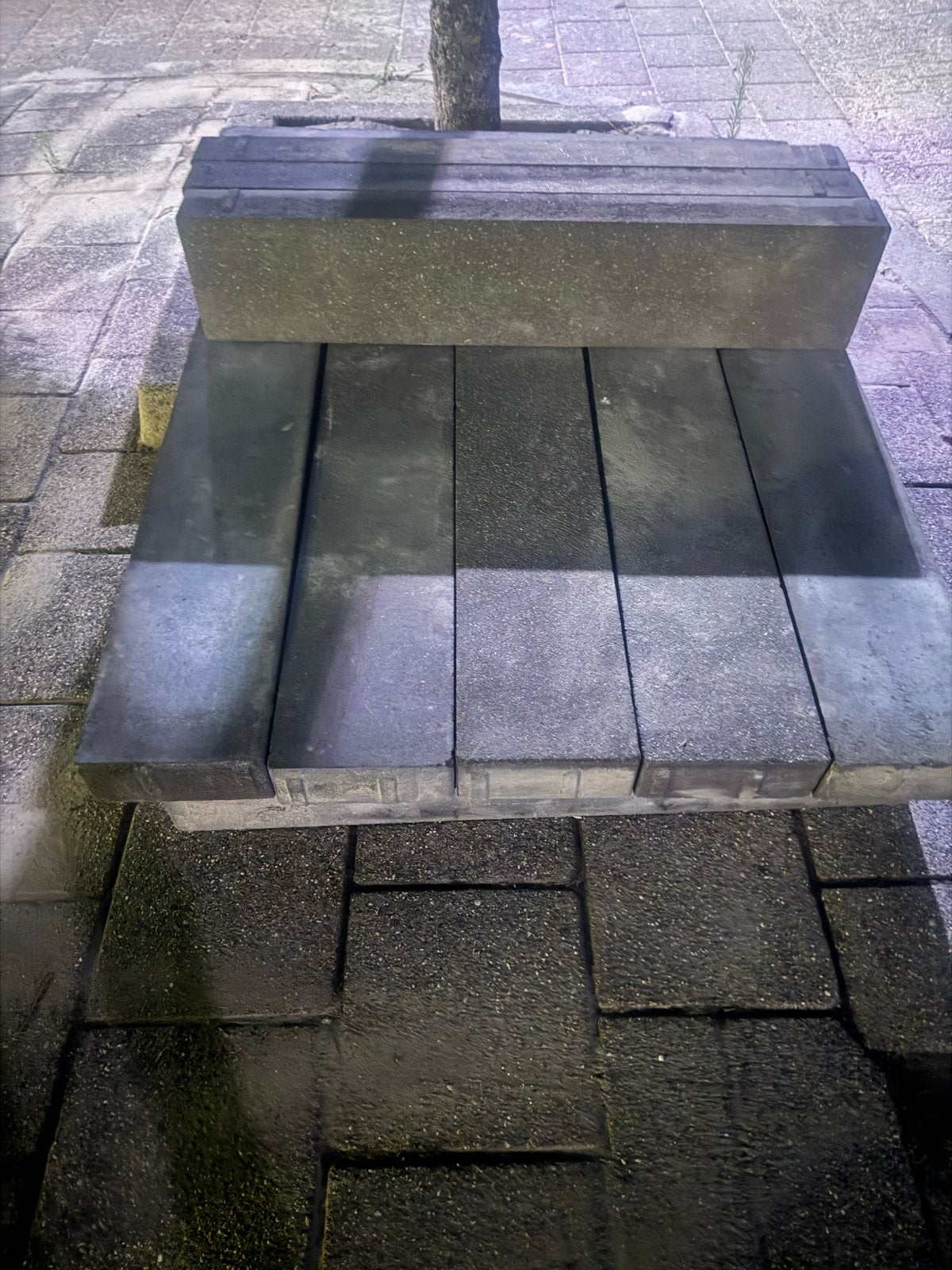 Betonnen pad / stapel lblokken - Grijs, Tuin en Terras, Grind, Keien en Split, Ophalen, Overige materialen, Overige typen, Zo goed als nieuw