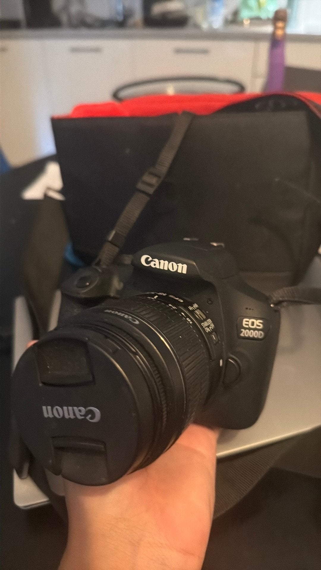 Canon 2000d met toebehoor erbij, Ophalen of Verzenden, Zo goed als nieuw