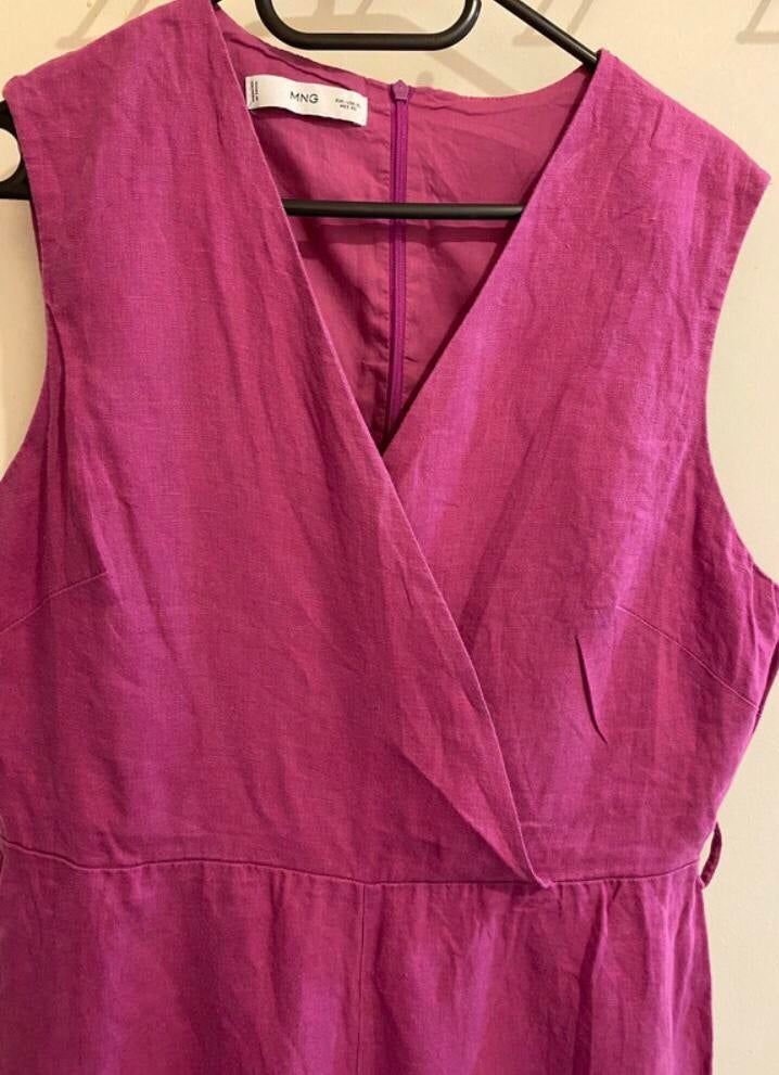 Vlotte jumpsuit, Verzenden, Zo goed als nieuw, Maat 42/44 (L), Paars