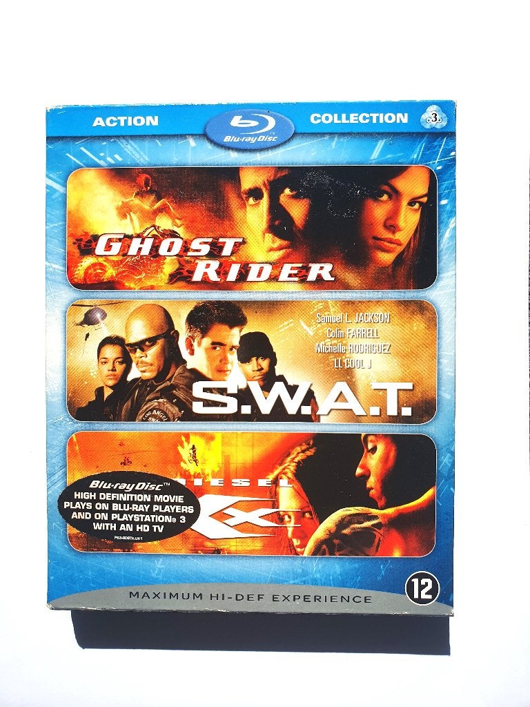 Ghost Rider + S.W.A.T. + xXx (3 disc), Ophalen of Verzenden, Zo goed als nieuw, Actie