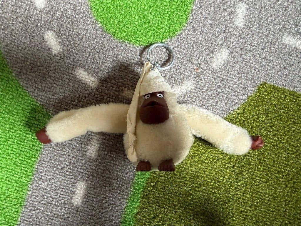 Kipling sleutelhanger aapje Fred met slaapmuts, Verzamelen, Ophalen of Verzenden, Zo goed als nieuw, Knuffel of Figuurtje