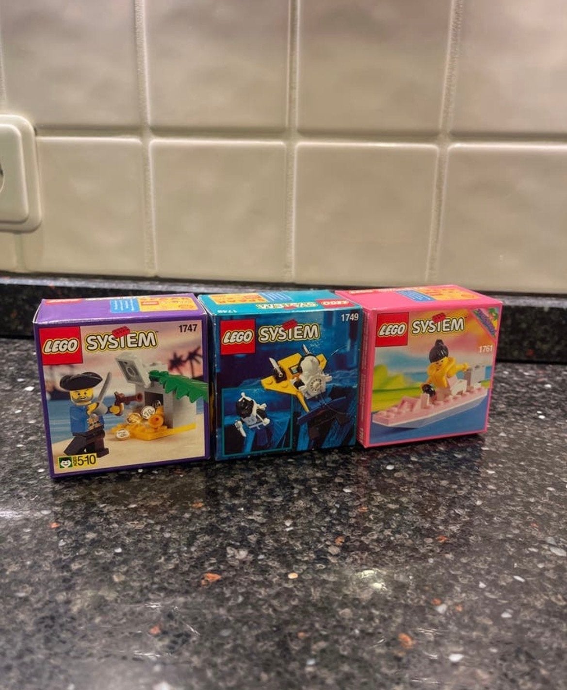 Zeldzame Vintage LEGO System Spaarsets (1747, 1749, 1761) NI, Lego, Nieuw, Ophalen of Verzenden, Inclusief doos
