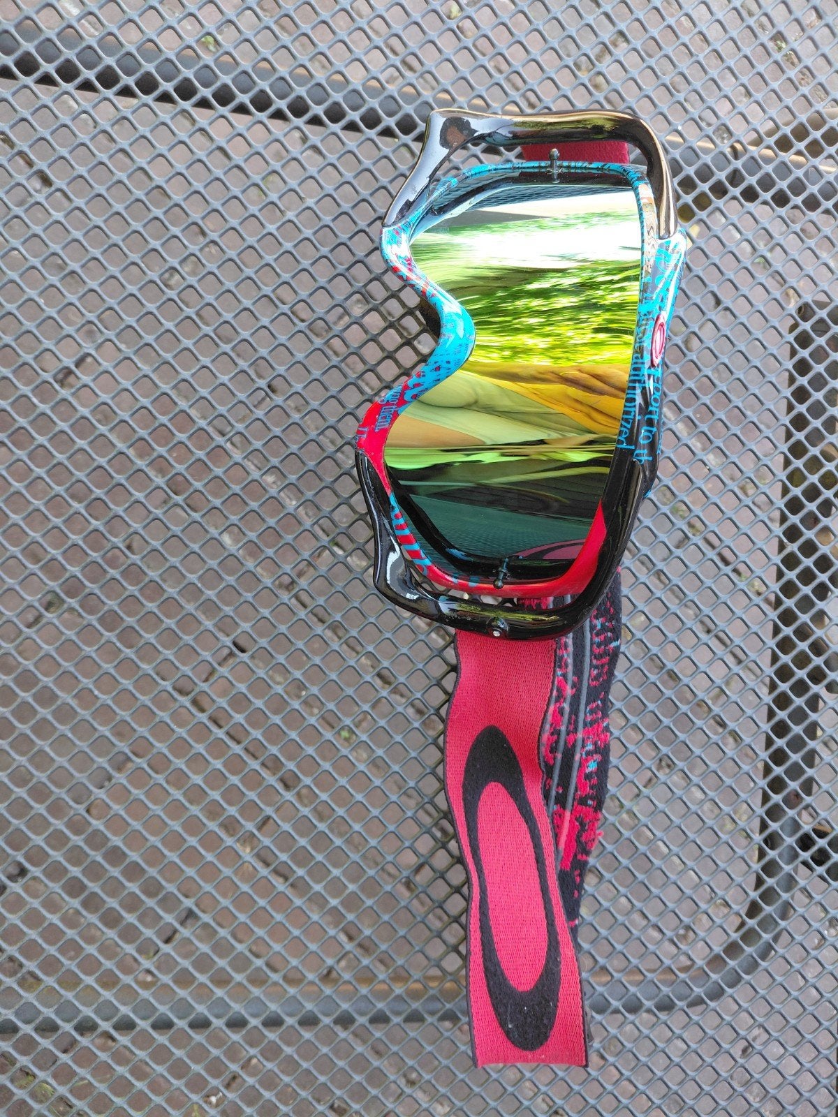 Oakley Skibril/Crossbril met spiegelende lens, Ophalen of Verzenden